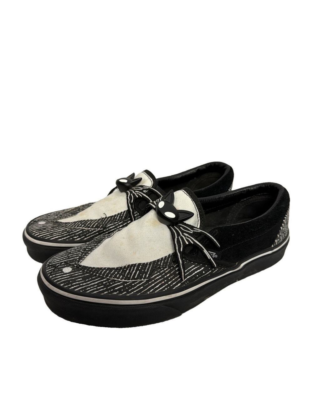 Vans Men's 7 Disney Nightmare Before Christmas Slip-On Jack Skellington Shoes